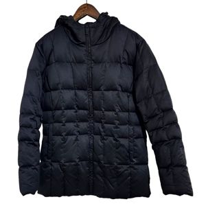EUC Calvin Klein Black Down Puffer Jacket with Hood